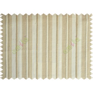 White brown emboss stripes main cotton curtain designs